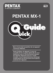 Pentax MX-1 Guide Rapide