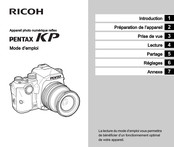 Ricoh pentax KP Mode D'emploi