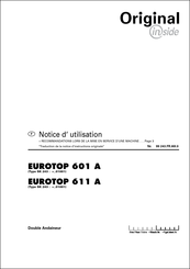 Pottinger EUROTOP 611 A Notice D'utilisation