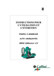 Caffini LIBELLULA 1/3 Série Instructions D'utilisation Et D'entretien