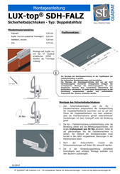 ST Quadrat LUX-top SDH-FALZ Manuel De Montage