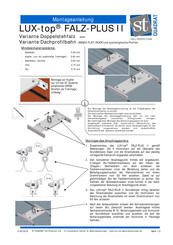 ST Quadrat LUX-top FALZ-PLUS II Manuel De Montage
