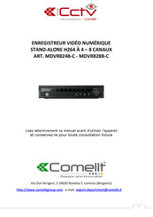 CCTV Comelit MDVR824B-C Mode D'emploi