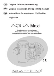 aqua technix Aqua Maxi 5 Instructions De Montage Et D'utilisation