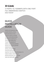 D-Link DES-1005P Guide D'installation