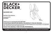 Black & Decker BV3600 Manuel D'instructions