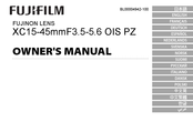 FujiFilm XC15-45mmF3.5-5.6 OIS PZ Mode D'emploi