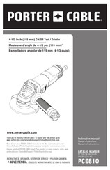 Porter Cable PCE810 Manuel D'instructions