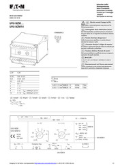 Eaton UVU-NZM Série Mode D'emploi