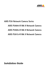 Axis P39 Série Mode D'emploi