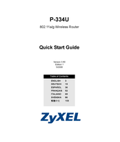 Zyxel P-334U Guide Rapide