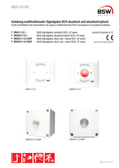 BSW SECURITY MSA11-12.1 Mode D'emploi