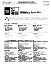 Mustee DURAWALL 732 Instructions D'installation