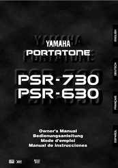 Yamaha PORTATONE PSR-730 Mode D'emploi