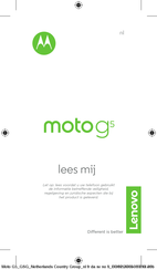 Lenovo Moto G5 Mode D'emploi