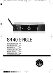 AKG SR40 SINGLE Mode D'emploi