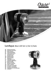 Oase LunAqua Maxi LED Solo Notice D'emploi