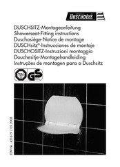 Duscholux DUSCHSITZ Notice De Montage