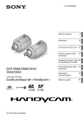Sony Handycam DCR-SR68 Guide Pratique