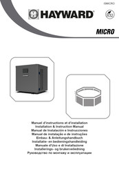 Hayward MICRO HP2021DT3C Manuel D'instructions Et D'installation