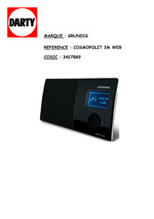 Grundig COSMOPOLIT 3M WEB Guide Rapide