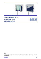 Novus RHT Climate-WM-485-LCD-L Manuel D'instructions