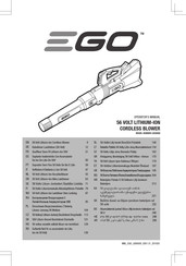 EGO LBX6000 Mode D'emploi