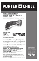 Porter Cable Universal Fitment PCC710 Manuel D'instructions