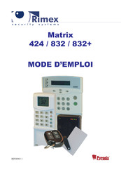 Pyronix Matrix 832 Mode D'emploi