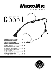 MicroMic C 555 L Mode D'emploi