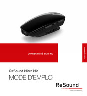 ReSound Micro Mic Mode D'emploi