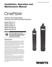 Watts OneFlow OF744-10 Manuel D'installation, De Fonctionnement Et D'entretien