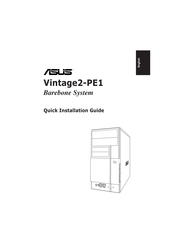 Asus Vintage2-PE1 Guide D'installation Rapide