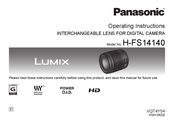 Panasonic Lumix H-FS14140 Manuel D'utilisation