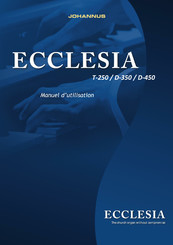 Johannus ECCLESIA T-250 Manuel D'utilisation