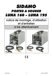 Sidamo LUNA 195 Notice De Montage, D'utilisation Et D'entretien