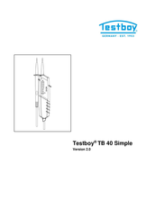 Testboy TB 40 Simple Mode D'emploi