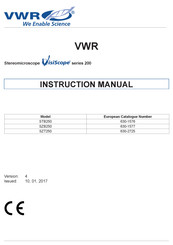 VWR 630-1577 Manuel D'utilisation