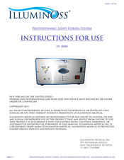 ILLUMINOSS SY-2000 Instructions D'utilisation