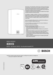 Bosch 830 ES Mode D'emploi