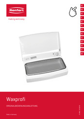 Renfert Waxprofi Instructions