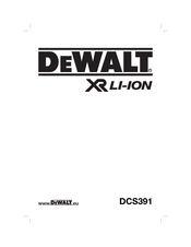 DeWalt DCS391 Traduction De La Notice D'instructions Originale