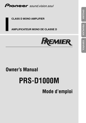 Pioneer Premier PRS-D1000M Mode D'emploi