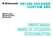 Kawasaki VN1700 Voyager Custom 2013 Manuel De L'utilisateur