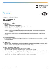 Dentsply Sirona Start-X A0660 Instructions D'utilisation
