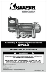 Keeper KW13.5 Instructions D'assemblage Et D'utilisation