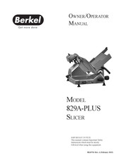 Berkel 829A-PLUS Mode D'emploi