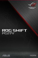 ASUSTeK COMPUTER ROG SWIFT PG27V Série Mode D'emploi