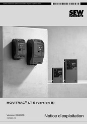 Sew Eurodrive MOVITRAC LT E Notice D'exploitation