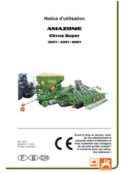 Amazone Centaur 4001 Super Notice D'utilisation